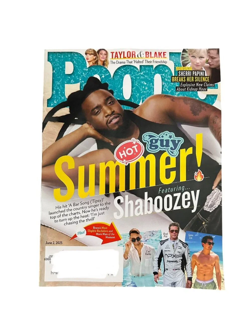 People Magazine June 2 2025 Hot Guy Summer Shaboozey Taylor Swift Blake Lively
